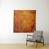 Braune Ledertextur Wandteppich (Beispiel)