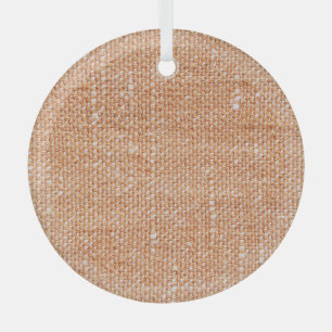 Braune Leinenleinwand-Textur Hintergrund Ornament Aus Glas