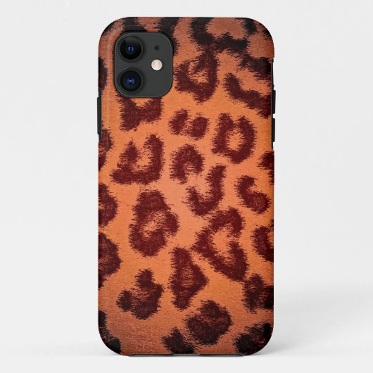 Braune Leopard Printhaut Case-Mate iPhone Hülle (Rückseite)