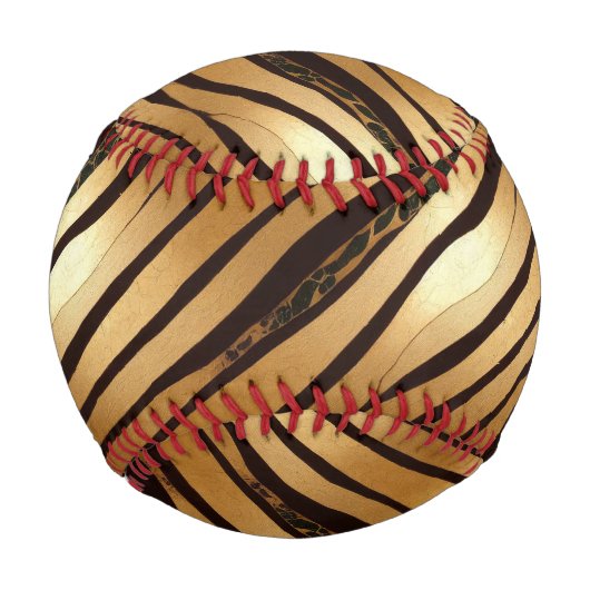 Braune Leopard-Streifen Baseball (Rückseite)