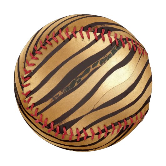 Braune Leopard-Streifen Baseball (Vorderseite Links)