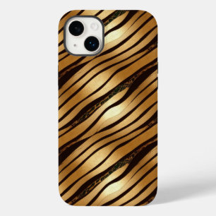 Braune Leopard-Streifen Case-Mate iPhone 14 Plus Hülle