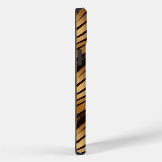 Braune Leopard-Streifen Case-Mate iPhone Hülle (Rückseite / Rechts)