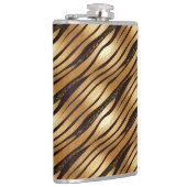 Braune Leopard-Streifen Flachmann (Rechts)