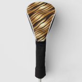 Braune Leopard-Streifen Golf Headcover (Vorderseite)
