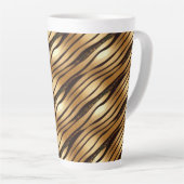Braune Leopard-Streifen Milchtasse (Rechte Ecke)