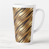 Braune Leopard-Streifen Milchtasse (Rechts)