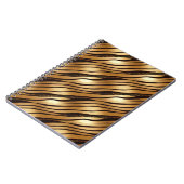 Braune Leopard-Streifen Notizblock (Linke Seite)