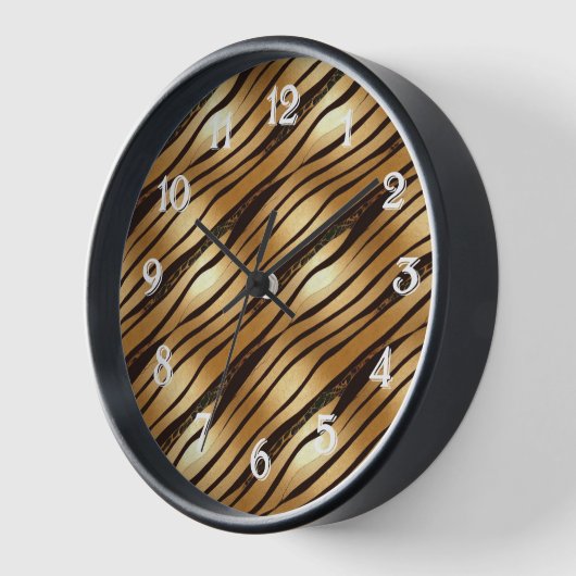 Braune Leopard-Streifen Uhr (Winkel)