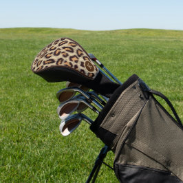 Braune Leoparden, realistische Tierfutterdrucke Golf Headcover