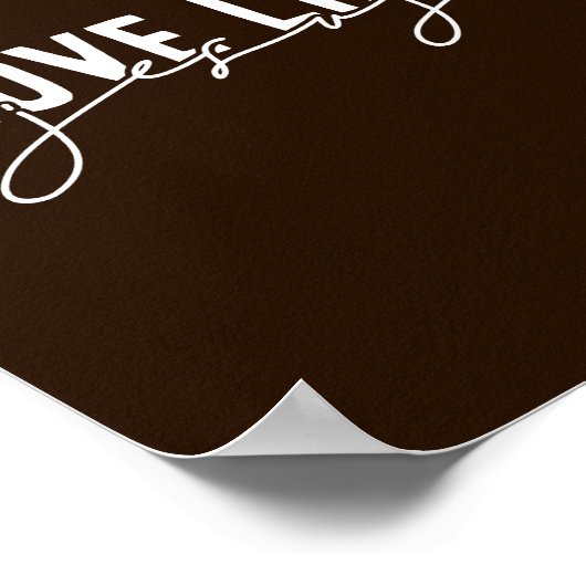 Braune Liebe im Bauernhof wie Jesus Christlich Poster (Ecke)