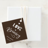 Braune Liebe ist Brauen Geschenkanhänger (Beispiel)