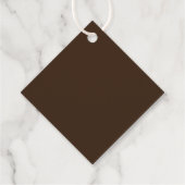 Braune Liebe ist Brauen Geschenkanhänger (Rückseite)