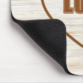 Braune Liebes Herz Mousepad (Ecke)
