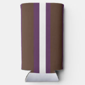 Braune, lila und weiße Streifen Selters Dosenkühler (Rückseite)