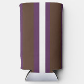 Braune, lila und weiße Streifen Selters Dosenkühler (Vorderseite)