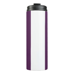 Braune, lila und weiße Streifen Thermosbecher