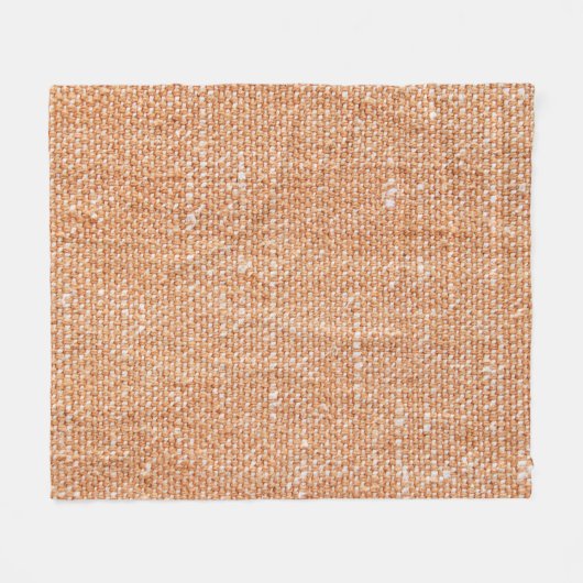 Braune Linen Leinwand Textur Hintergrund Fleecedecke (Vorderseite (Horizontal))