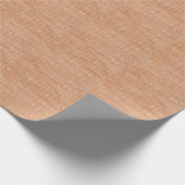 Braune Linen Leinwand Textur Hintergrund Geschenkpapier (Ecke)