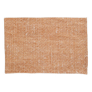 Braune Linen Leinwand Textur Hintergrund Kissenbezug