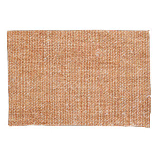 Braune Linen Leinwand Textur Hintergrund Kissenbezug