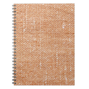 Braune Linen Leinwand Textur Hintergrund Notizblock