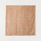 Braune Linen Leinwand Textur Hintergrund Wandteppich (Vorderseite (Horizontal))