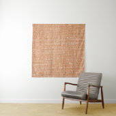 Braune Linen Leinwand Textur Hintergrund Wandteppich (Beispiel (Horizontal))