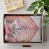 Braune Mähne mit rosa Flügel und Zinnen Seidenpapier (Geschenk)