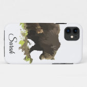 Braune Mama Vater Bär & Cub Tier Case-Mate iPhone Hülle (Rückseite (Horizontal))