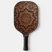 Braune Mandala-Pickleball-Schläger Pickleball Schläger (Rückseite)