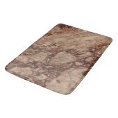 Braune Marmorfläche Badematte (Schrägansicht)
