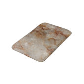 Braune Marmorsteine Textur Print Badematte (Schrägansicht)