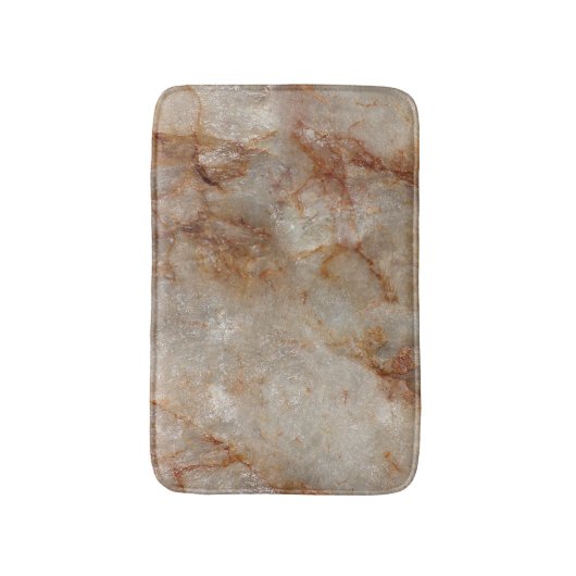 Braune Marmorsteine Textur Print Badematte (Vorderseite Vertikal)