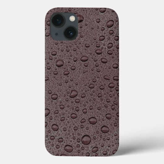 Braune Maroon-Wassertropfen Case-Mate iPhone-Gehäu iPhone Hülle (Rückseite)
