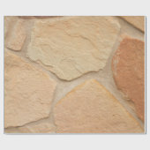 Braune Mauer Geschenkpapier (Flach)