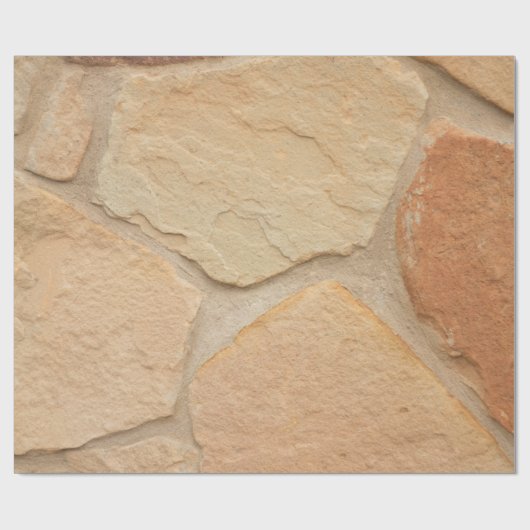 Braune Mauer Geschenkpapier (Flach)