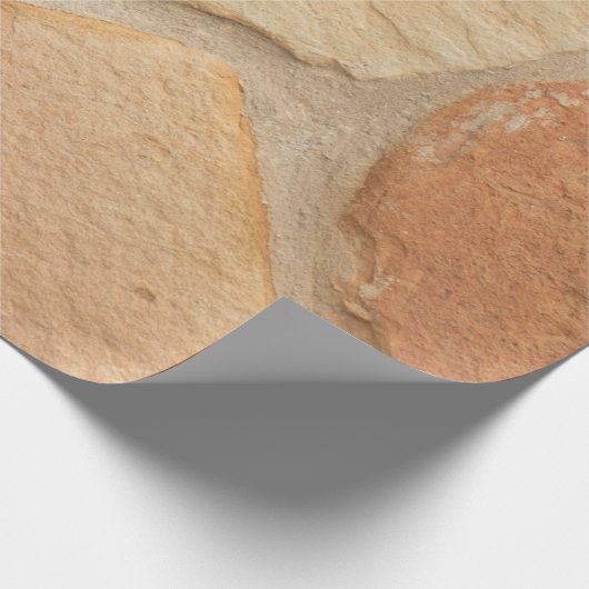 Braune Mauer Geschenkpapier (Ecke)