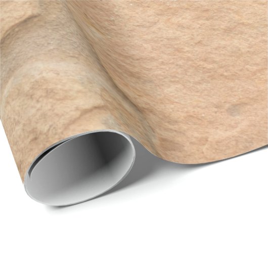 Braune Mauer Geschenkpapier (Rolleneckpunkt)