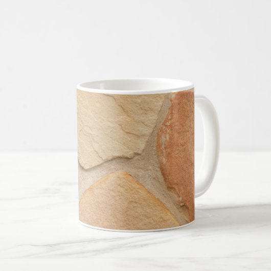 Braune Mauer Kaffeetasse (VorderseiteRechts)