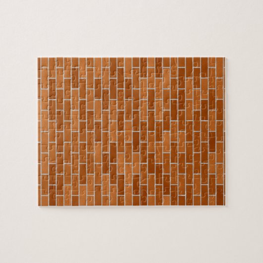 Braune Mauer Puzzle (Horizontal)