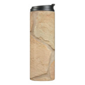 Braune Mauer Thermosbecher (Nach links gedreht)