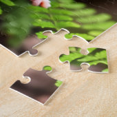 Braune Maus auf einem Fern Leaf, Jigsaw Puzzle (Seite)
