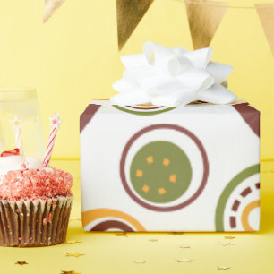 Braune MCM Jawbreakers  Geschenkpapier