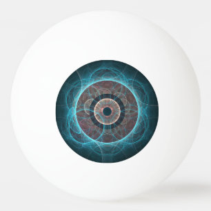 braune Mit Augen Schönheit Tischtennisball
