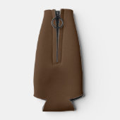 Braune Mit Monogramm Flasche Cooler Flaschenkühler (Rückseite)