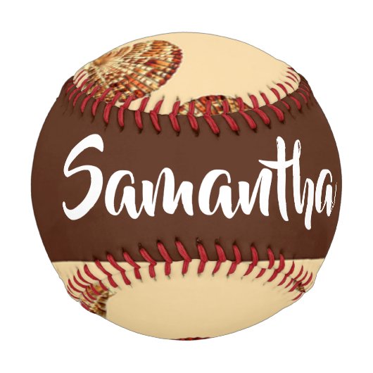 Braune Muscheln Baseball (Vorderseite)