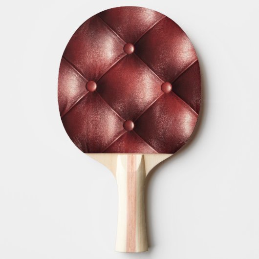 braune Musterlederhaut Tischtennis Schläger (Vorderseite)