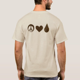 Braune Mutter Baby ABM Frieden Liebe Muttermilch T-Shirt