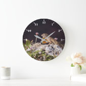 Braune Nase mit Trübung Große Wanduhr (Zuhause)